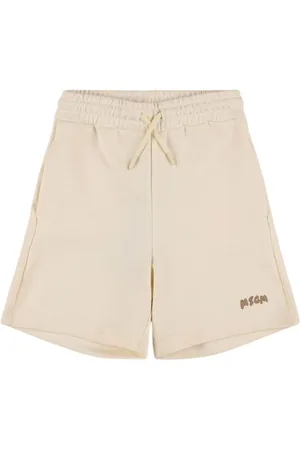 Msgm Shorts Aus Baumwollfleece Mit Druck