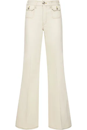 Giambattista Valli Weite Jeans Aus Baumwolle Mit Hohem Bund
