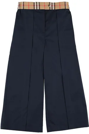 Burberry Baumwollhose Mit Karoeinsätzen
