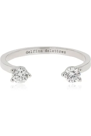 DELFINA DELETTREZ 18kt Kettenring „diamond Dots“