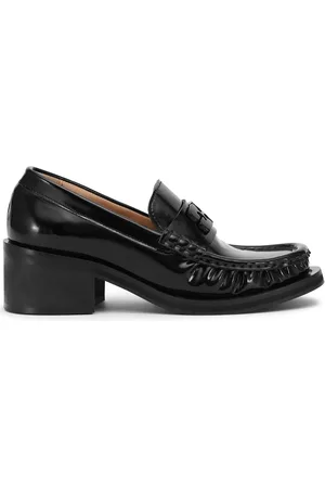 Ganni 50mm Hohe Lacklederloafer „butterfly“