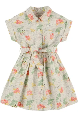 BONPOINT Baumwollkleid Mit Gürtel