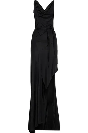 Dsquared2 Langes Kleid Aus Viskosejersey