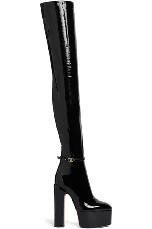VALENTINO GARAVANI 155mm Overknee-stiefel „tan-go“