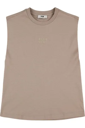 Msgm Tanktop Aus Baumwolljersey Mit Druck