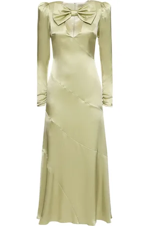 Alessandra Rich Midikleid Aus Seidensatin