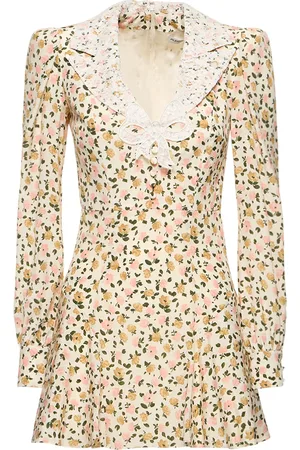 Alessandra Rich Langes Kleid Aus Seide