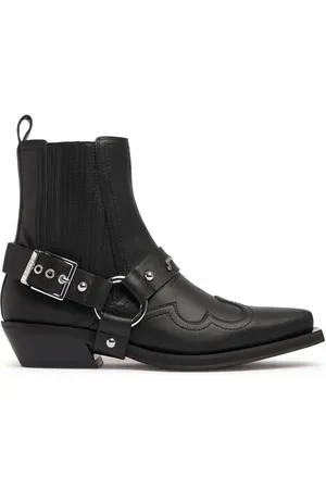 Ganni 60mm Hohe Westernstiefel Aus Recyceltem Leder