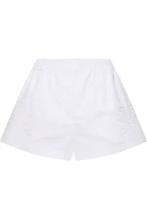 VERSACE Shorts Aus Popeline Mit Druck