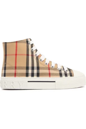Burberry Schnürsneakers Aus Baumwolle Mit Druck