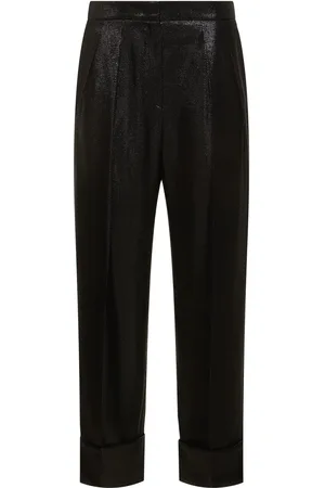 Giorgio Armani Hochtaillierte Hose Aus Lurex