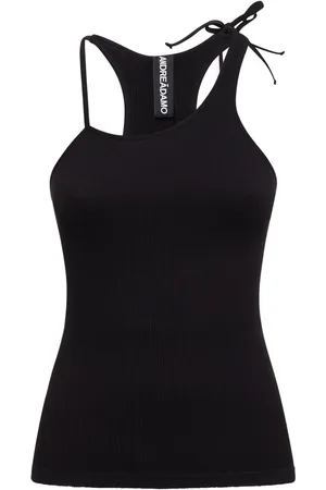 ANDREADAMO Geripptes Jersey-tanktop