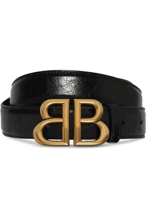 Balenciaga 30mm Breiter Ledergürtel „monaco“
