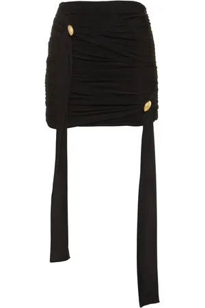 BLUMARINE Minirock Aus Mesh Mit Goldringen