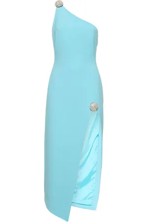 DAVID KOMA Ein-schulter-midikleid Aus Cady Mit Kristall