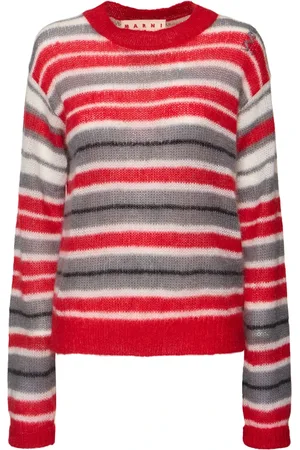 Marni Gestreifter Stricksweater Aus Mohairmischung
