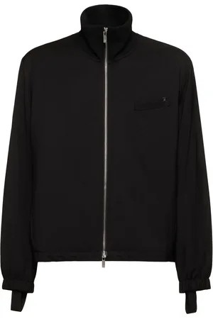 Helmut Lang Zip-up Wool Bomber Jacket