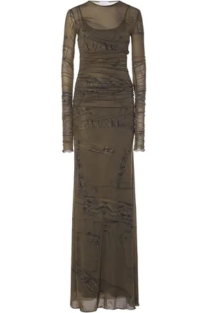 BLUMARINE Langes Kleid Aus Stretch-techno