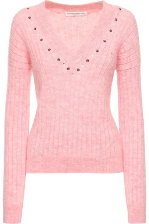 Alessandra Rich Sweater Aus Mohairmischstrick