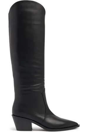 Gianvito Rossi 45mm Hohe Cowboystiefel Aus Leder