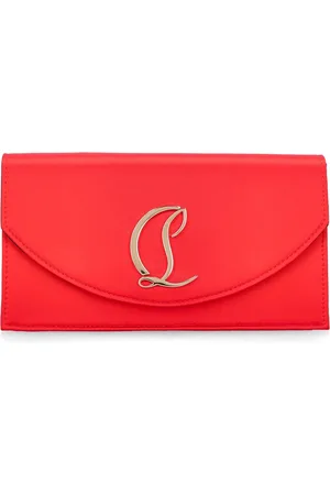 Christian Louboutin Clutch Aus Kreppsatin „loubi54“
