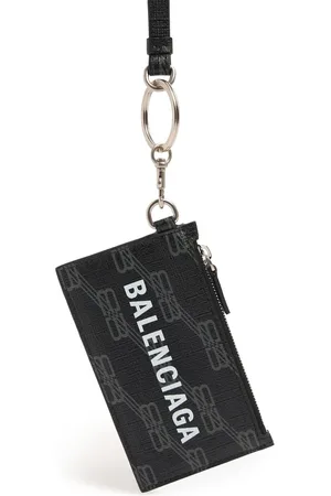 Balenciaga Kartenhülle Aus Kunstleder Mit Schlüsselring