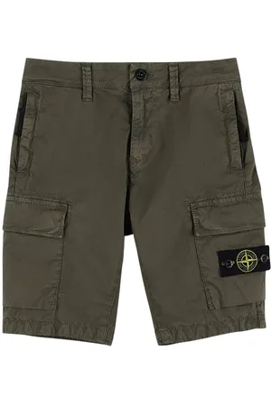 Stone Island Cargoshorts Aus Stretch-baumwollgabardine