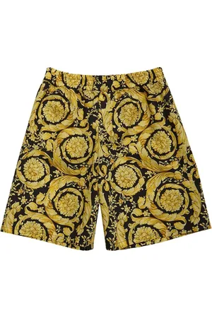 VERSACE Shorts Aus Baumwollpopeline Mit Druck