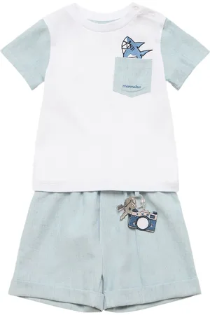 MONNALISA T-shirt Und Shorts Aus Baumwolle
