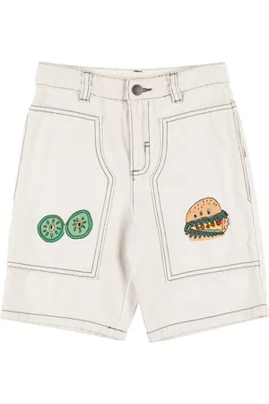 Stella McCartney Bestickte Shorts Aus Baumwolldenim