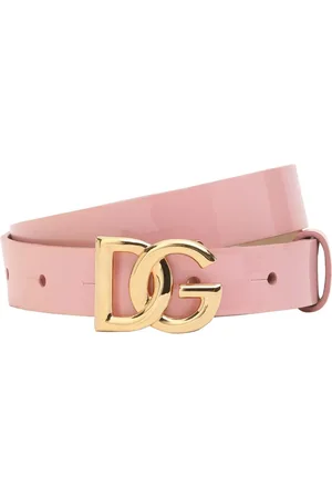 Dolce & Gabbana 2cm Breiter Lackledergürtel Mit Logoschnalle