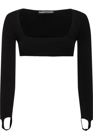 ANDREADAMO Formendes Crop-top Aus Jersey