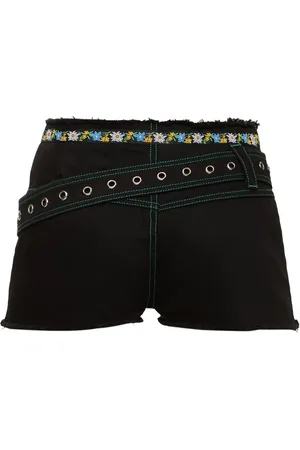 CORMIO Taillierte Jeansshorts Mit Gürtel „robin“