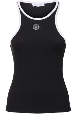 Sporty & Rich Geripptes Tanktop Aus Baumwolle