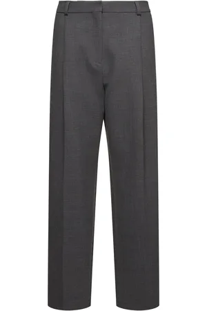 Totême Hose Aus Wollmischung Mit Plissees
