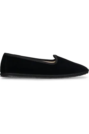 VIBI VENEZIA 10mm Hohe Loafer Aus Samt Mit Druck „nero“