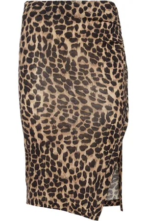 BLUMARINE Midirock Aus Wolljersey Mit Druck