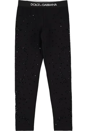 Dolce & Gabbana Leggings Aus Bio-baumwolljersey Mit Logo