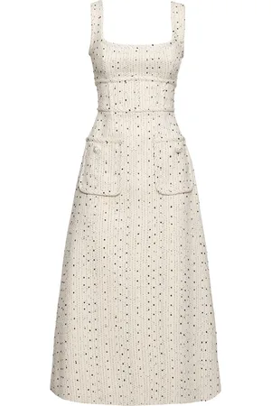Elie saab Midikleid Aus Tweed
