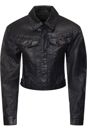 MUGLER Gewachste Jacke Aus Baumwolldenim