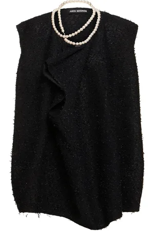 JUNYA WATANABE Top Aus Baumwollmischtweed Mit Kunstperlen