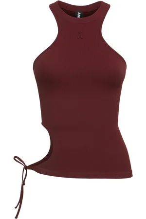 ANDREADAMO Geripptes Tanktop Aus Jersey