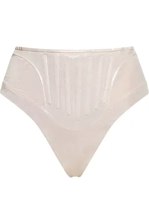 MUGLER Bikinihose Aus Lamé-jersey