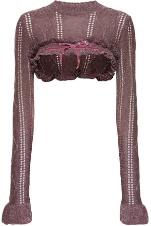 CORMIO Viskosestrick-bolero Mit Glitzereffekt „annalisa“