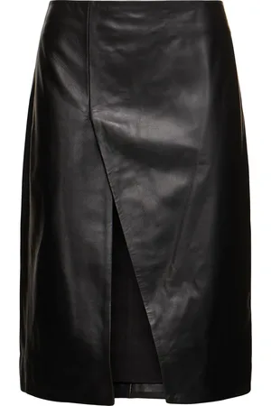 Loulou Studio Ekare Leather Midi Skirt