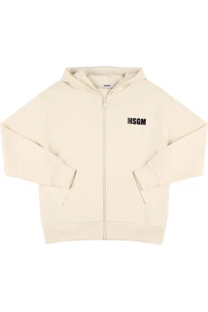 Msgm Sweatshirt Aus Baumwolle Mit Kapuze Und Druck