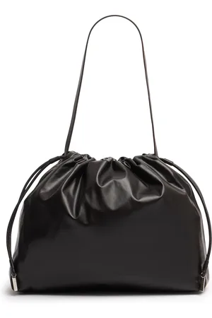 The Row Angy Light Napa Leather Hobo Bag