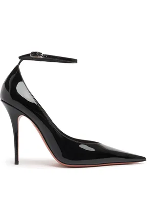 Amina Muaddi 105mm Hohe Lacklederpumps „anok“