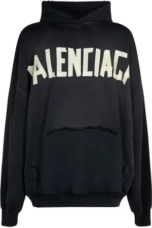 Balenciaga Hoodie Aus Baumwollfleece
