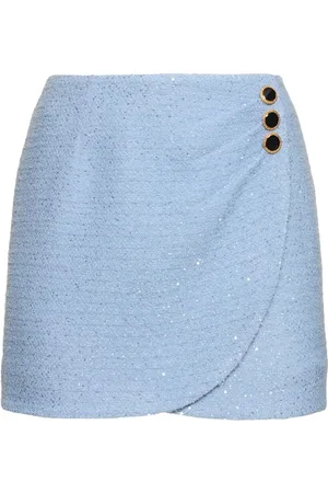 Alessandra Rich Minirock Aus Tweed Mit Pailletten